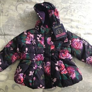 NWT Cherokee Puffer Baby Girl Coat Size 12 mos